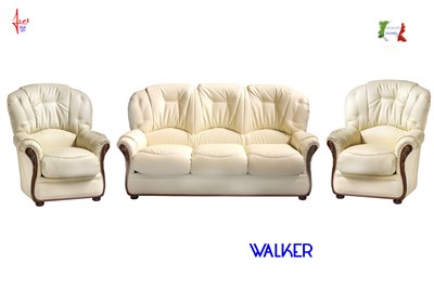 WALKER salotto in pelle rigenerata