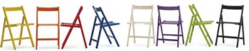 LIBERTY - Sedia pieghevole in legno verniciato
